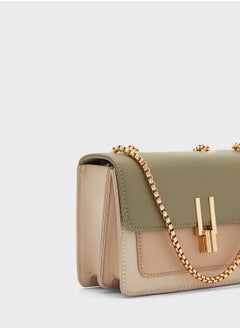 Ginger Colourbock Satchel Handbag  - Image 3