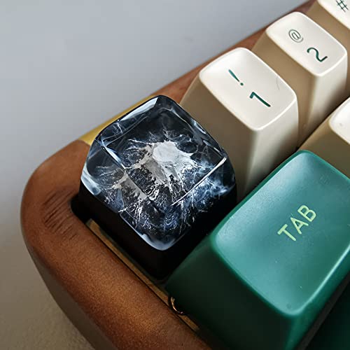 LINWIN Transparent Keycap Fog Style Mountain Keycap for MX Mechanical Keyboard Unique Gifts for Friends - Image 2