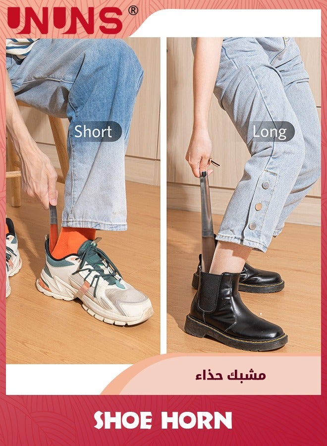 UNUNS Shoe Horn Set,2Pcs Long Short Shoe Horns Set,Portable Travel Shoes Horn,Stainless Steel Long Metal Shoe Horn,Shoe Helper For Men,Shoe Spoon For Women,Metal Shoe Helper For Kids Or Seniors - Image 5