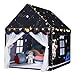 Wilwolfer Space Kids Tent Indoor with Mat Star Lights Kids Play Tent Space Toys Bedroom Decorations Astronaut Rocket Ship Black - Image 2