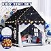 Wilwolfer Space Kids Tent Indoor with Mat Star Lights Kids Play Tent Space Toys Bedroom Decorations Astronaut Rocket Ship Black - Image 4