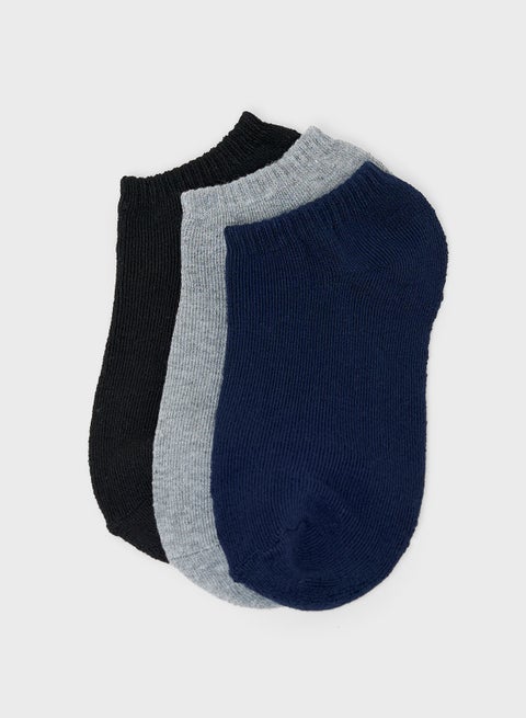Pack Of 3 Ankle Socks