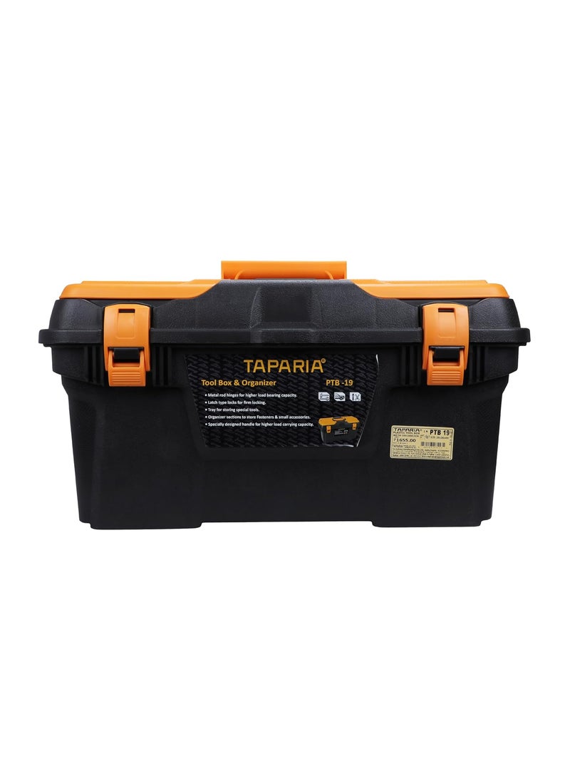 Taparia Taparia PTB19 Plastic Tool Box with Organizer Multicolour  - Image 1