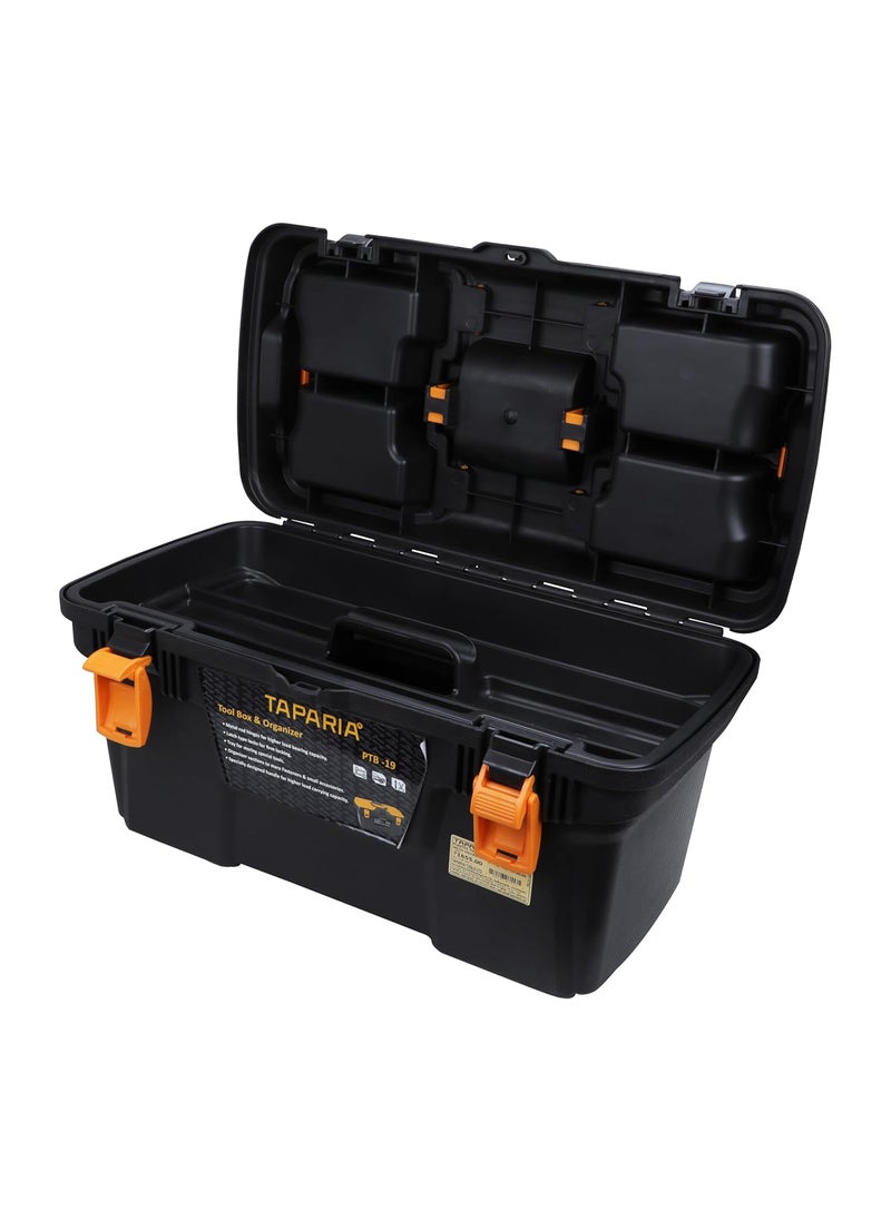 Taparia Taparia PTB19 Plastic Tool Box with Organizer Multicolour  - Image 4