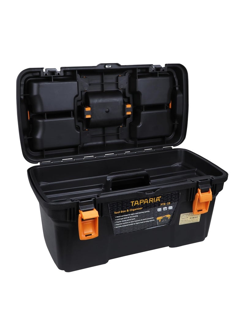 Taparia Taparia PTB19 Plastic Tool Box with Organizer Multicolour  - Image 3
