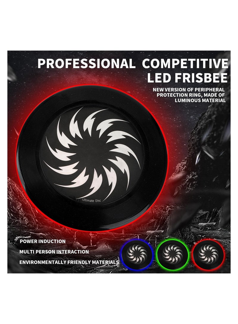 SYOSI Flying Disc with 108 LEDs Lights - Variable Colors and Smart Modes, Extremely Bright, Rechargeable, Gift for Men/Boys/Teens/Kids, 175g LEDs Ultimate Flying Disc for Night Play - Image 2