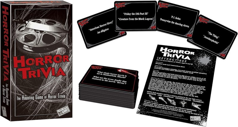 Endless Games 113 Horror Trivia Card Game (2018 Edition) - Scary Fun Halloween Game for Teens and Adults, Multicolor - Image 2