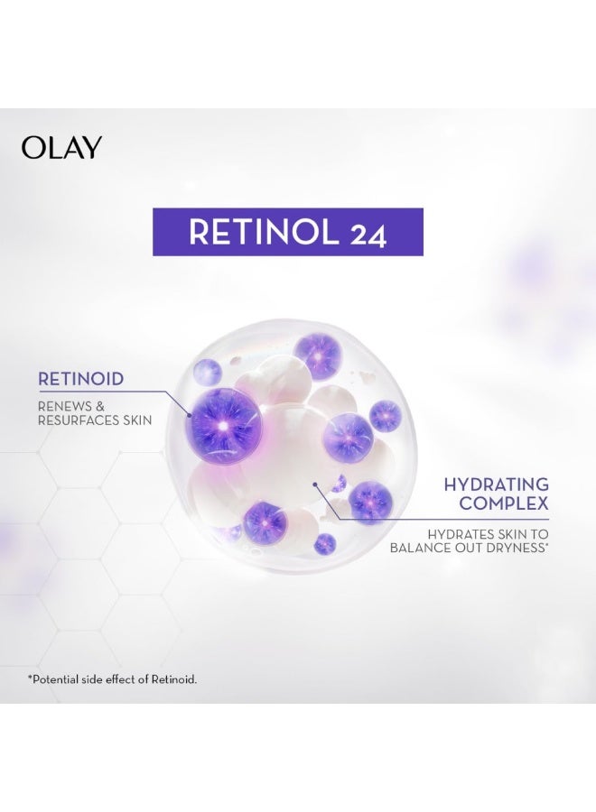 Olay Regenerist Retinol 24 Night Serum l Renews and Resurfaces Skin Overnight l No Redness or Irritation | Fragrance Free l Normal, Oily, Dry and Combination Skin l 30ml - Image 5