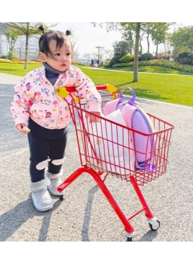 MARAH TOYS Children Metal Trolley Supermarket Shopping Trolley - Image 1