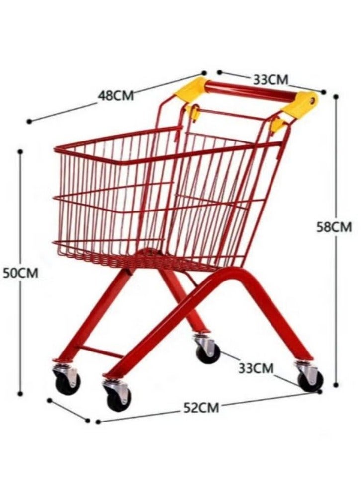 MARAH TOYS Children Metal Trolley Supermarket Shopping Trolley - Image 2