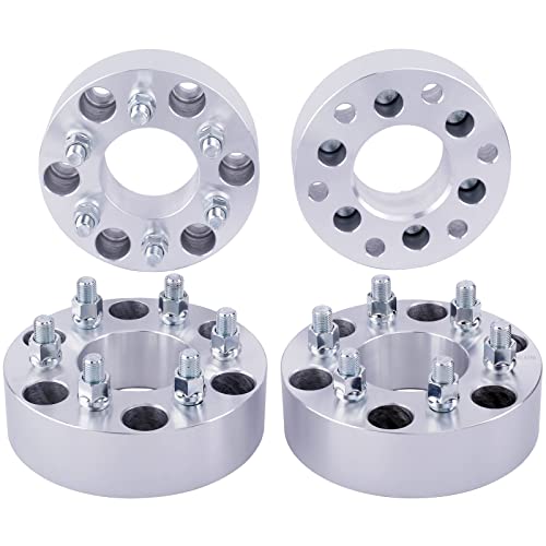 DCVAMOUS 4PC 6x120 to 6x5.5 Wheel Adapters 2 Inch with 14x1.5 Studs Compatible with Chevy GMC 6 Lug for 2015-2022 Colorado | 2018-2022 Traverse | 2019-2022 Blazer | 2015-2022 Canyon | 2017-2022 Acadia - Image 1