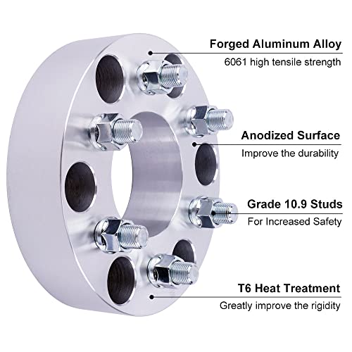 DCVAMOUS 4PC 6x120 to 6x5.5 Wheel Adapters 2 Inch with 14x1.5 Studs Compatible with Chevy GMC 6 Lug for 2015-2022 Colorado | 2018-2022 Traverse | 2019-2022 Blazer | 2015-2022 Canyon | 2017-2022 Acadia - Image 5