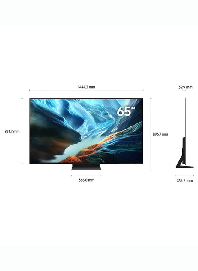 سامسونج Samsung 65 Inch OLED TV, S90H, 4K, HDR 10+, Motion Xcelerator 165Hz, Dolby Atmos, Glare Free with Real Black & Real Color, Gaming Pack, LaserSlim, Smart TV, QA65S90HAEXZN (2026 - UAE Version) QA65S90HAEXZN black - Image 3