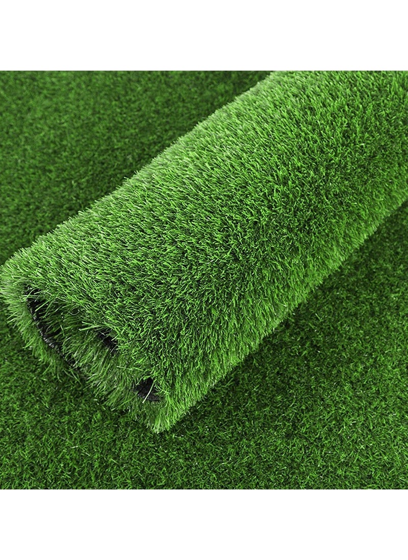 LINGWEI Premium Realistic Artificial Grass Rug - Indoor & Outdoor Dog Grass Mat with Drainage Holes, Durable Fake Turf for Garden, Lawn, Balcony, Landscape & Decoration  - Image 4
