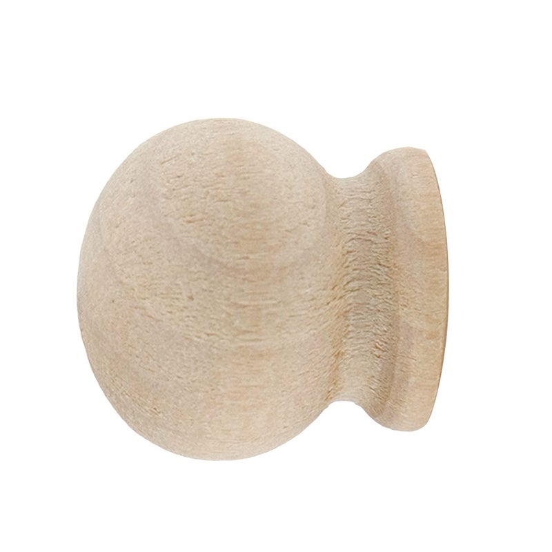 Oedema 20Pcs Mini Furniture Knobs Wooden Cabinet Pull Knobs Unfinished Drawer Bookcase Pull Handle Knobs 0.7""?0.7""  With Screws - Image 4