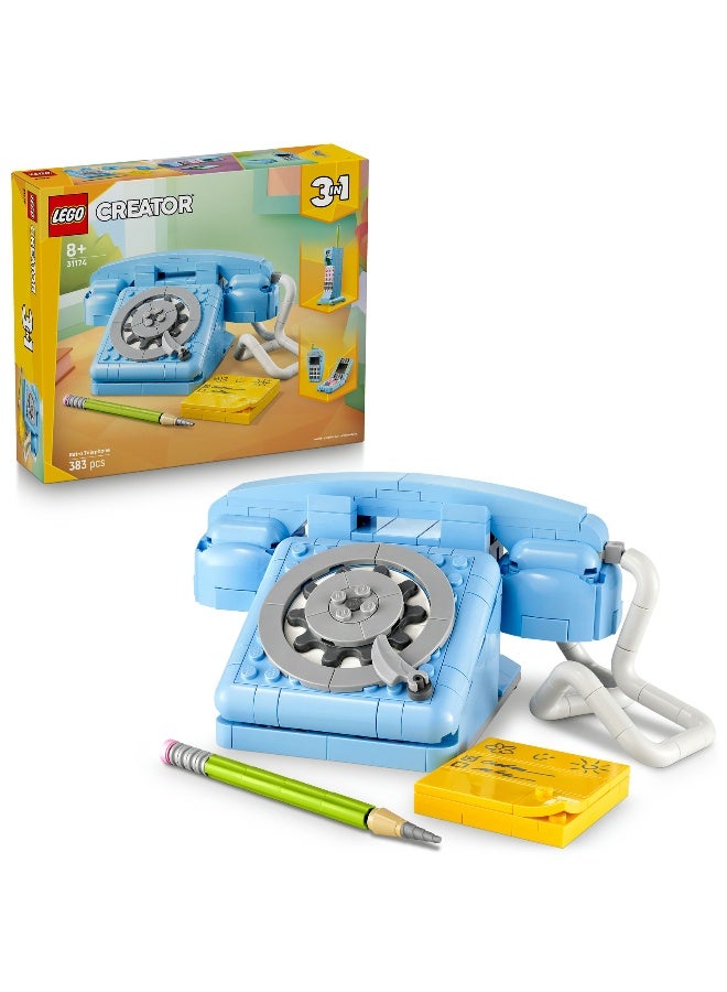 LEGO Creator 3In1 Retro Telephone 31174 Toy Building Set - Image 1