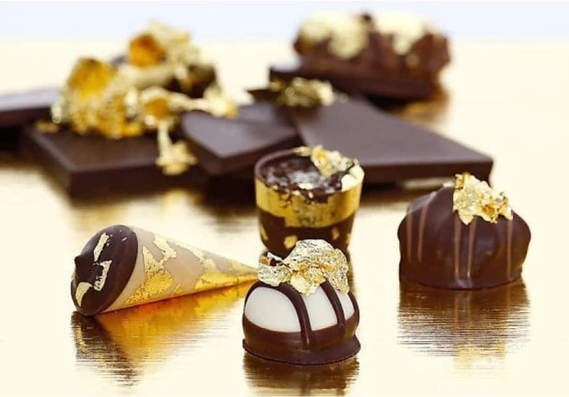 GSWC Gold Leaf 24k Edible Gold Vark Size 75MMx50MM 5 Gold Leaf Sheets For Sweets Cake Confitionary Ice Creams Anti Aging Spa 5 - Image 3