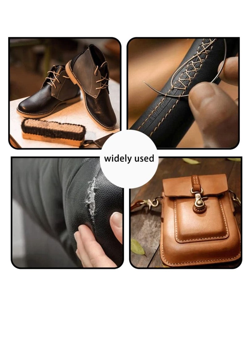 SYOSI 32 Pcs Sewing Kit Heavy Duty Sewing Kit with Sewing Awl Seam Ripper Hand Sewing Stitching Needles Sewing Thread Leather Craft Tool Kit for Shoes Sofa Tent Carpet Leather Craft DIY - Image 2