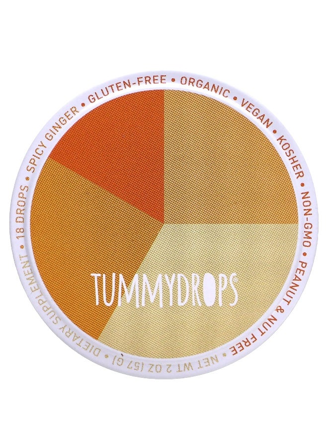TUMMYDROPS Tummydrops, Spicy Ginger, 18 Drops - Image 1