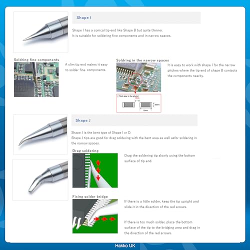 HAKKO Solder Tip,0.07 in. x 0.11 in.,Bent T30-J - Image 3