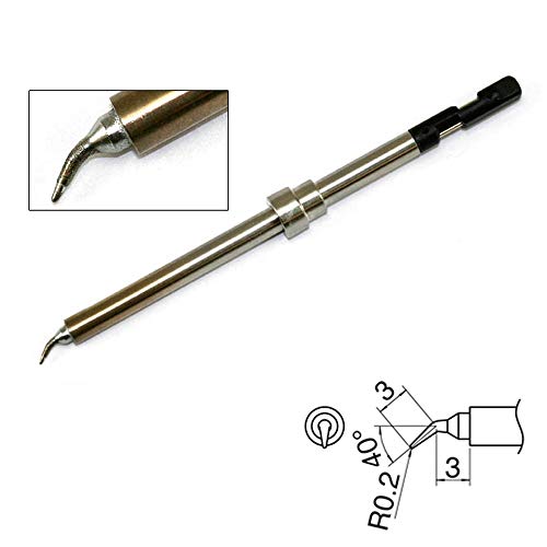 HAKKO Solder Tip,0.07 in. x 0.11 in.,Bent T30-J - Image 2