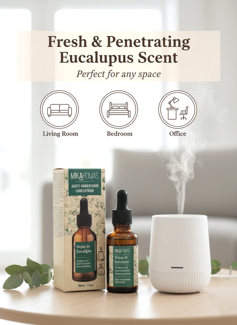 Mikaromas Fragrance Oil  Eucalyptus Aroma, 30ml|Long-Lasting Premium Scented Oil for Diffusers, Candles, Potpourri & Air Fresheners|Refreshing, Herbal & Invigorating Fragrance for Home, Office & Spa - Image 3