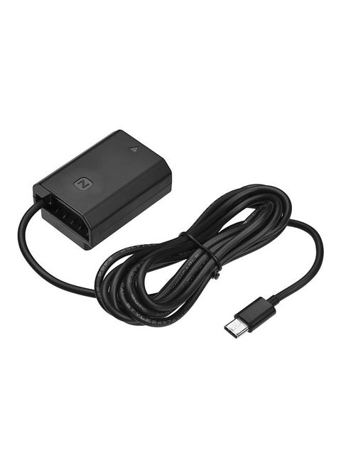 DC Coupler Dummy Battery Type-C USB-C Plug for NP-FZ100 Battery Replacement for Sony Alpha Alpha A6600 A7C A7III A7S III A7RIII A7R IV A9 A9 II A9R A9S Cameras