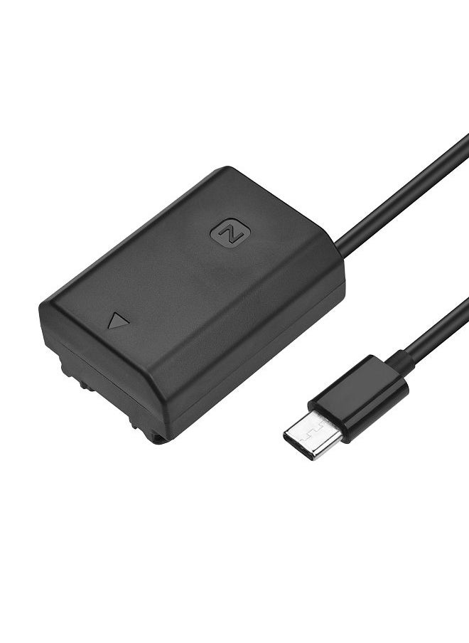 ANDOER - DC Coupler Dummy Battery Type-C USB-C Plug for NP-FZ100 Battery Replacement for Sony Alpha Alpha A6600 A7C A7III A7S III A7RIII A7R IV A9 A9 II A9R A9S Cameras - Image 1