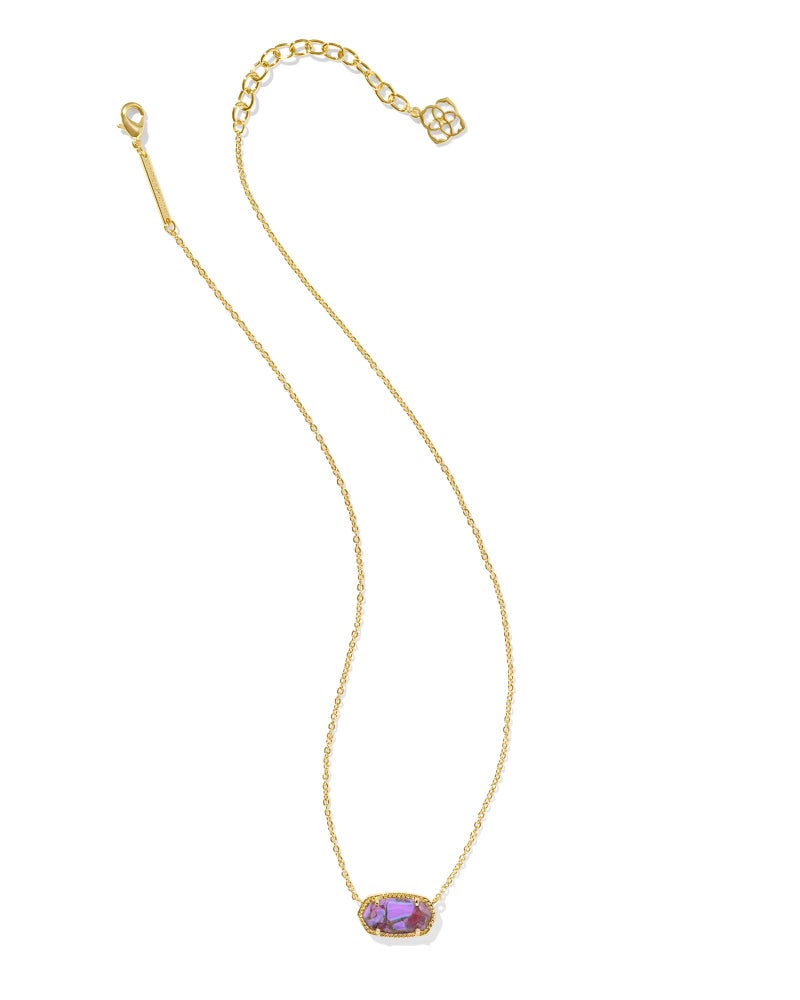 Kendra Scott Elisa Necklace in 14k Gold-Plated Brass, Violet Magnesite, Fashion Jewelry for Women - Image 2