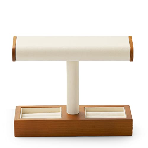 Oirlv Solid Wood Watch Display Stand T-bar Watch Stand for Men and Women Jewelry Accessory Organizer for Store and Home(SM19201) - Image 1