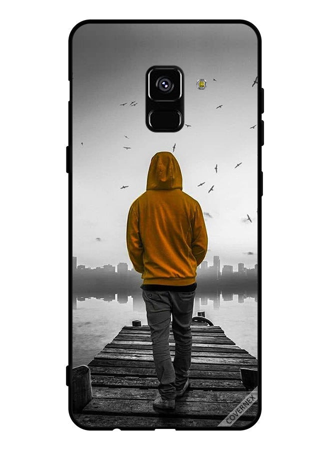 Covernex Protective Case Cover For Samsung Galaxy A8 Plus (2018) Sad Boy Walking - Image 1
