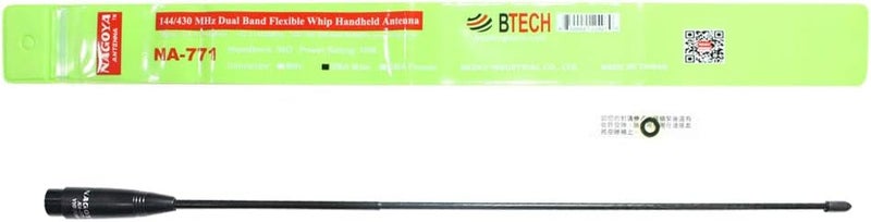 BTECH Nagoya NA-771 SMA-Male 15.6-Inch Whip VHF/UHF (144/430Mhz) Antenna for YAESU, Vertex, TYT, and Wouxun Radios - Image 3