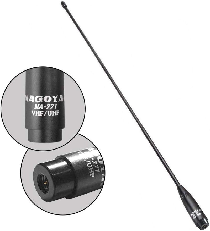 BTECH Nagoya NA-771 SMA-Male 15.6-Inch Whip VHF/UHF (144/430Mhz) Antenna for YAESU, Vertex, TYT, and Wouxun Radios - Image 2