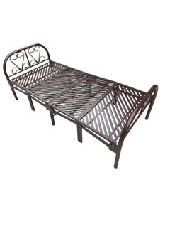 SMART HOME Foldable and adjustable single bed, heavy duty, with a metal steel bed frame and settings without tools, size 90 * 190cm  - Image 4