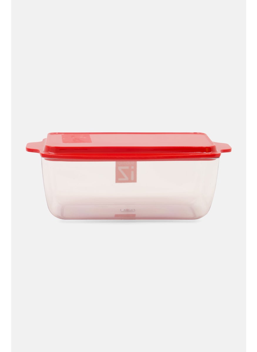 Zak Designs Countertop Airtight Butter Dish Tray With Lid, Red  - Image 3