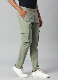 Dennis Lingo Tapered Fit Cotton Cargos Trousers by Styli  - Image 3