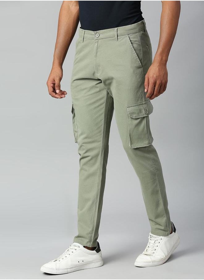 Dennis Lingo Tapered Fit Cotton Cargos Trousers by Styli  - Image 2