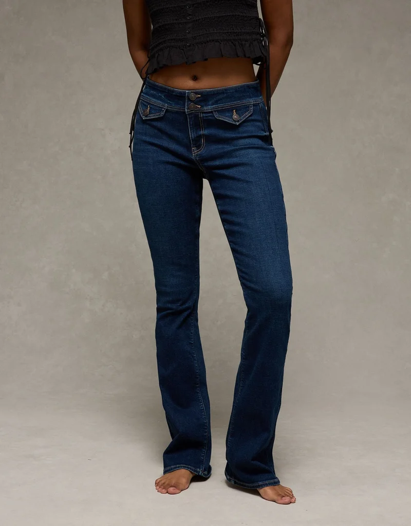 American Eagle  AE Next Level Low-Rise Kick Bootcut Jean for Women | Best Price UAE