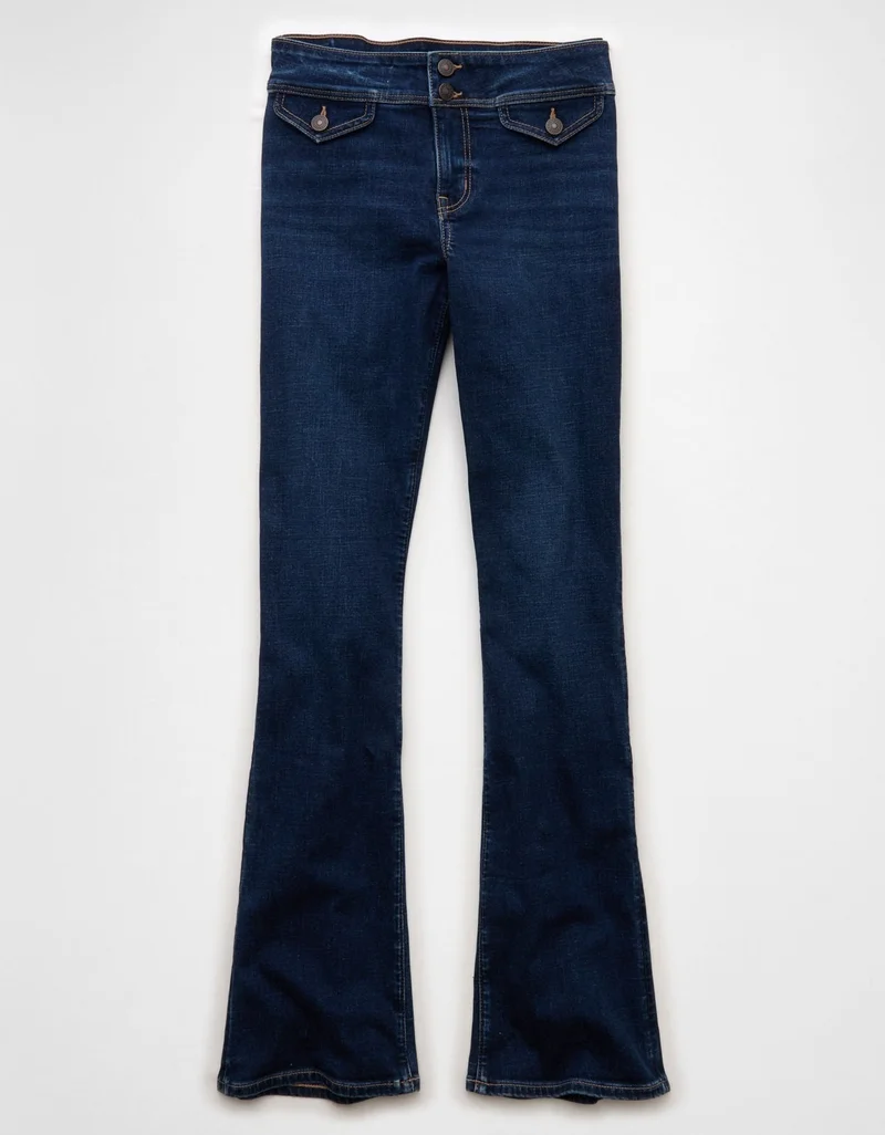 American Eagle  AE Next Level Low-Rise Kick Bootcut Jean for Women | Best Price UAE