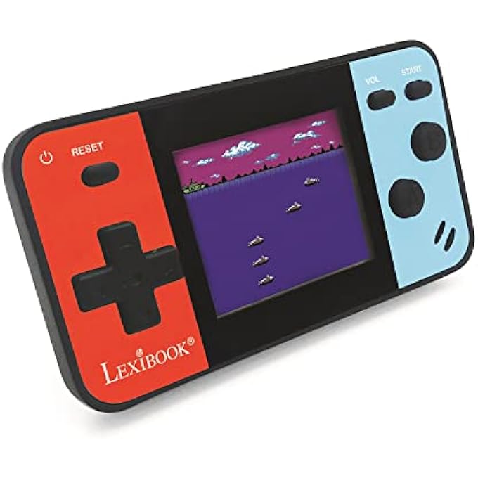 JL1895 PORTABLE HANDHELD CONSOLE CYBER ARCADE POCKET 150, 1.8" (4.5CM) COLOR LCD SCREEN, GAMING TOY FOR KIDS/TEENAGERS, BLUE/RED - Image 2