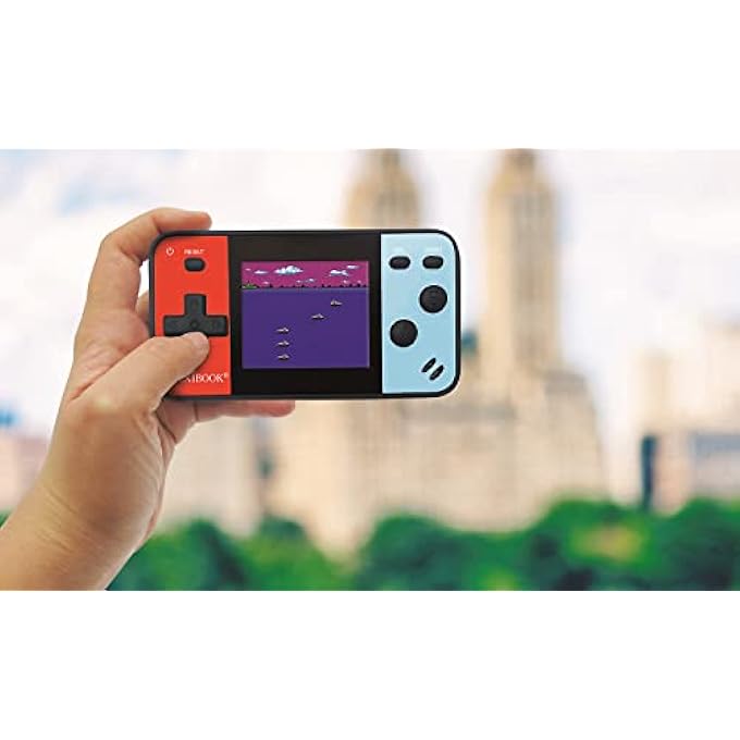 JL1895 PORTABLE HANDHELD CONSOLE CYBER ARCADE POCKET 150, 1.8" (4.5CM) COLOR LCD SCREEN, GAMING TOY FOR KIDS/TEENAGERS, BLUE/RED - Image 3