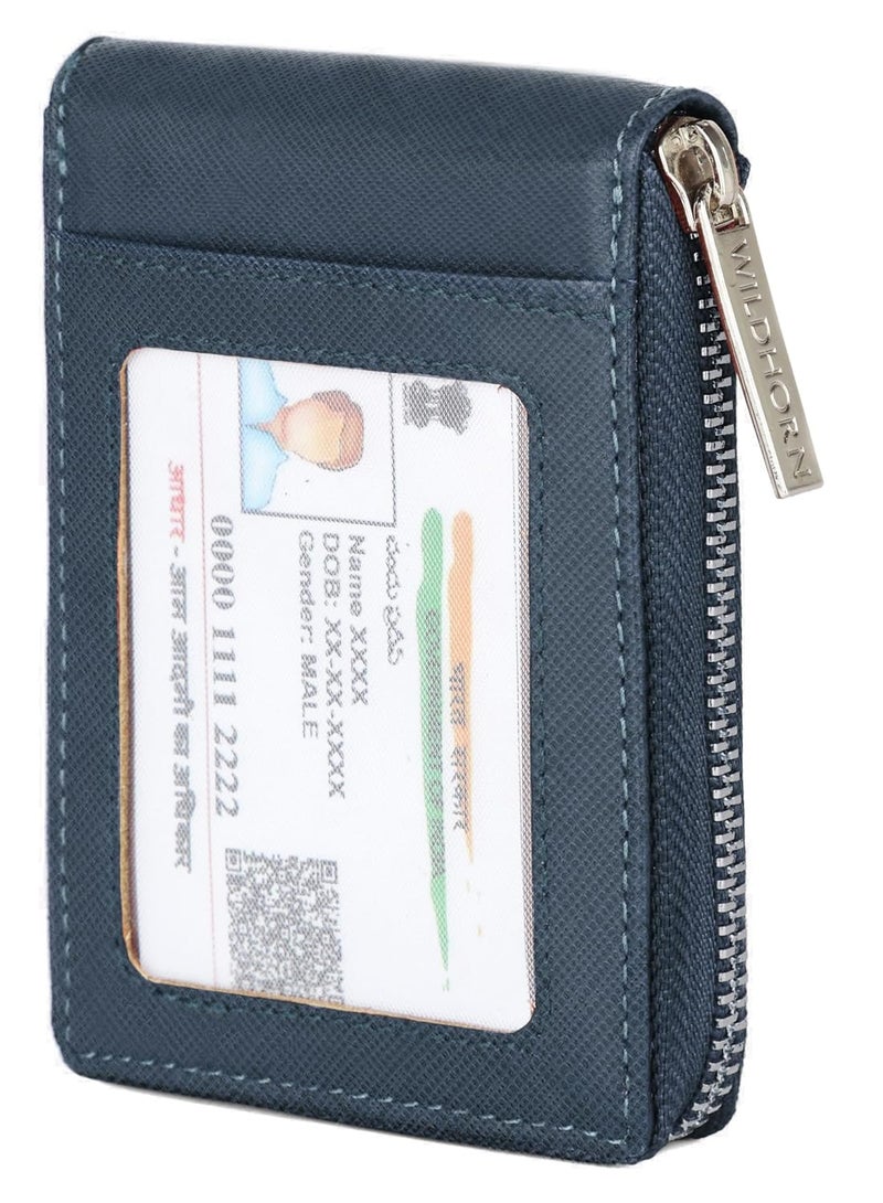 Wildhorn محفظة جلدية للرجال محمية بتقنية RFID، زرقاء - Image 4