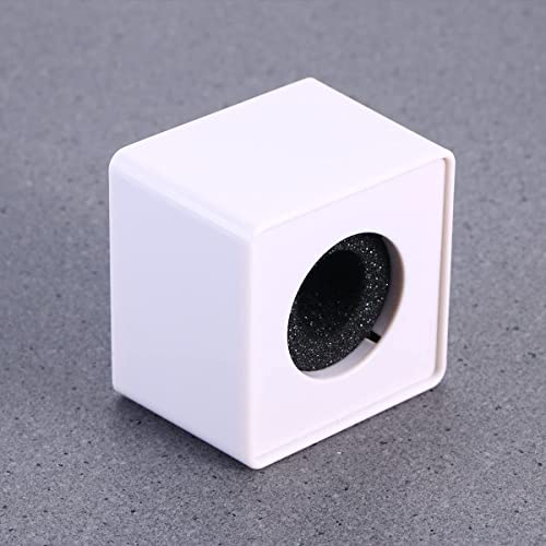 kh Microphone Logo Custom Square Cube Shaped Flag for News Interview Portable ABS Injection Mic Microphone Flag Station ABS Injection Molding (Squre) - Image 2