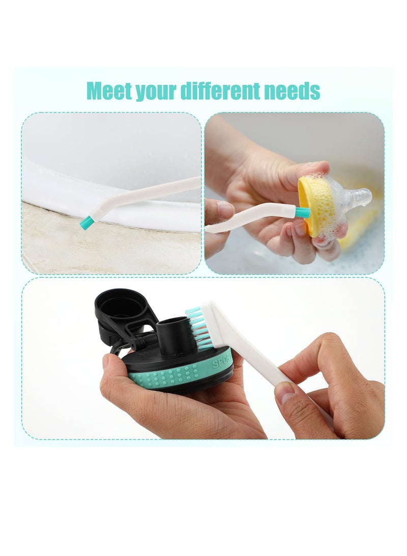 SYOSI Small Cleaning Brushes for Household, 8 Pcs Cleaning Gadgets, Crevice Cleaning Tool Set for Tight Spaces, Tiny Cleaning Brush for Window Track, Kitchen, Keyboard, Car Corner Cleaning - Image 4