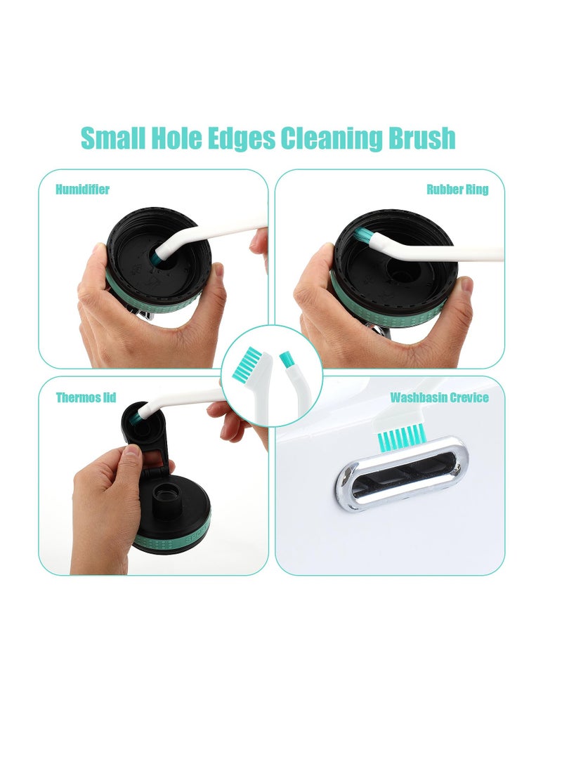 SYOSI Small Cleaning Brushes for Household, 8 Pcs Cleaning Gadgets, Crevice Cleaning Tool Set for Tight Spaces, Tiny Cleaning Brush for Window Track, Kitchen, Keyboard, Car Corner Cleaning - Image 3