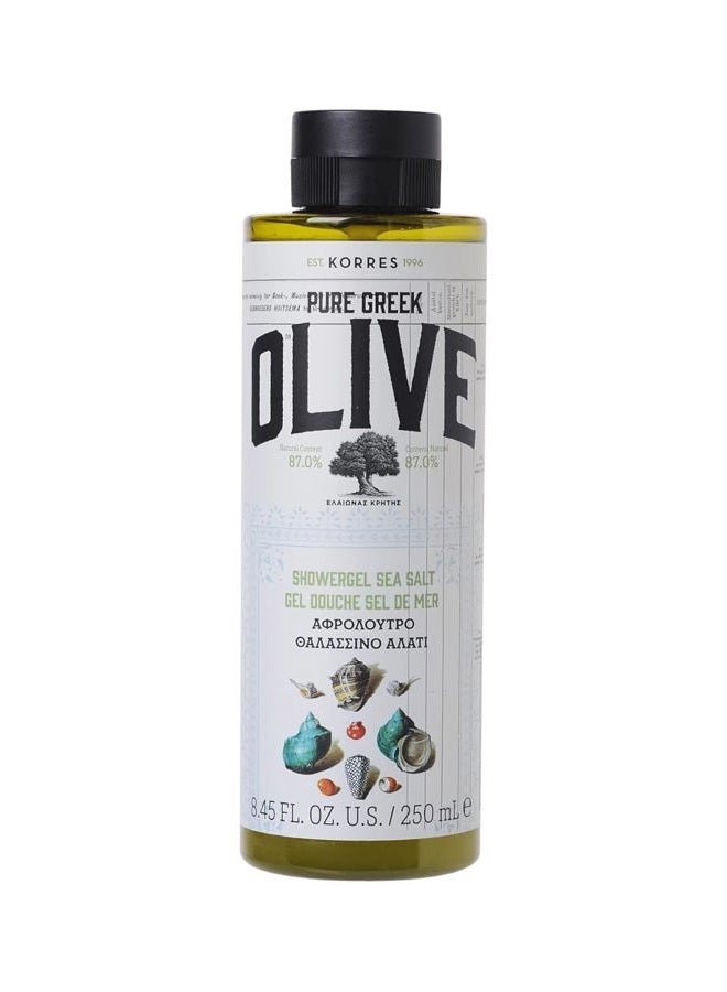 KORRES Olive Shower Gel, Sea Salt, 8.45 fl. oz. - Image 1