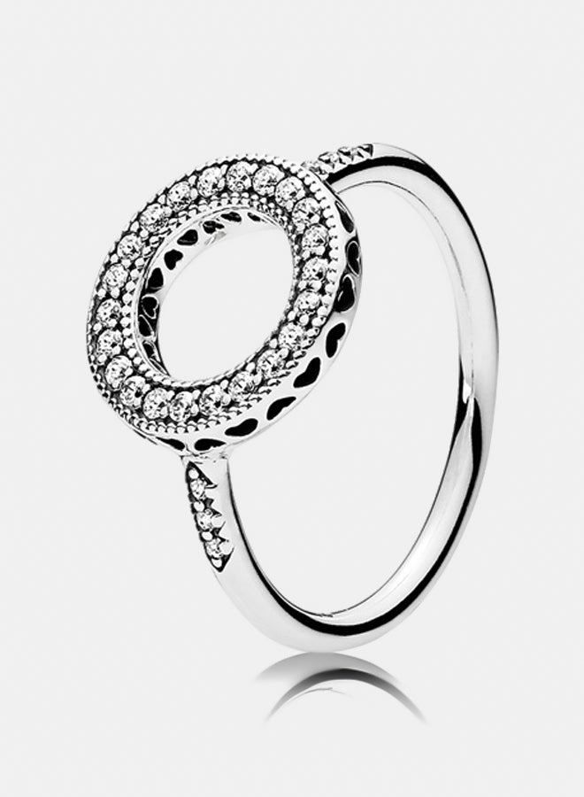 PANDORA Silver Ring with Clear Cubic Zirconia