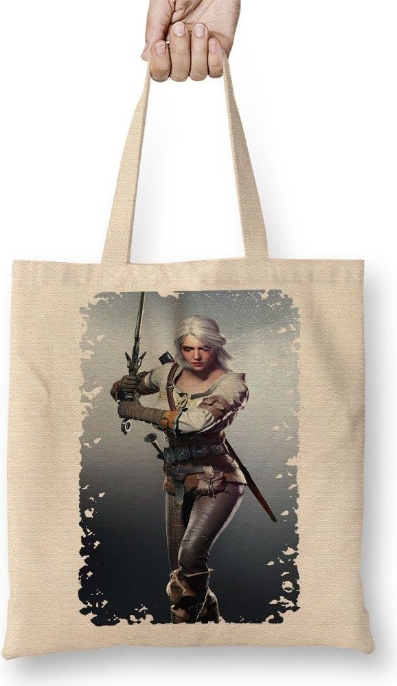 Baskı Dükkanı Print Shop Ciri The Witcher Tote Bag Long Handle
