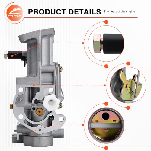 cyleto 498298 137202 Carburetor for Briggs and Stratton 5hp carburetor 495426 495951 492611 490533 692784 136202 136212 136217 136232 137212 135207 135202 135212 135217 112202 112232 134202 Carb Gasket Kit - Image 2