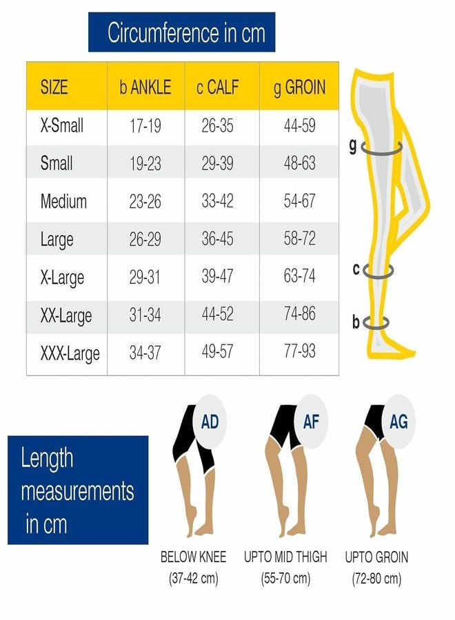 KUDIZE VERICOSE VEINS STOCKINGS SOCKS | Leg Compression Varicose Vein Stockings For Swollen, Aching Legs, Pain Relief Stockings, Edema, Sore Legs, Men & Women (Medium) - Image 4